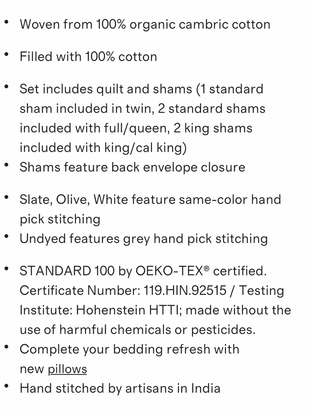 Quince Organic Cotton Hand Stitched Quilt in Ocean Full/Queen 1283